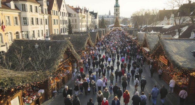Weihnachtsmarkt mit MOVETOS Überwachung